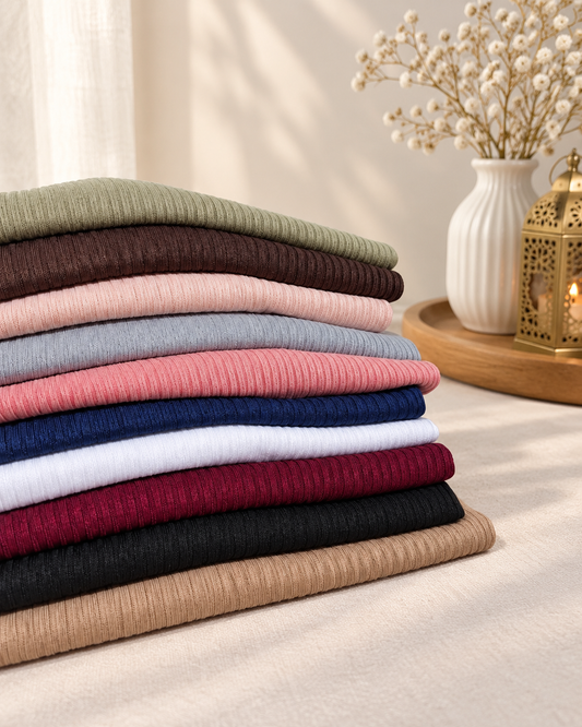 Premium Ribbed jersey Hijabs
